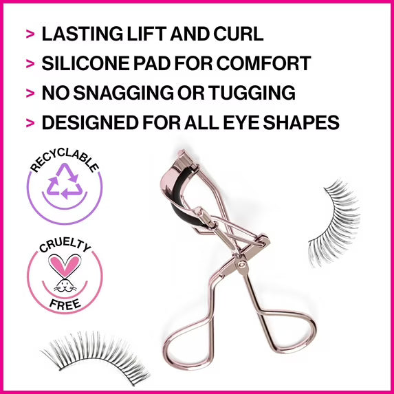 High on Lash No Pinching Eyelash Curler, Metal
